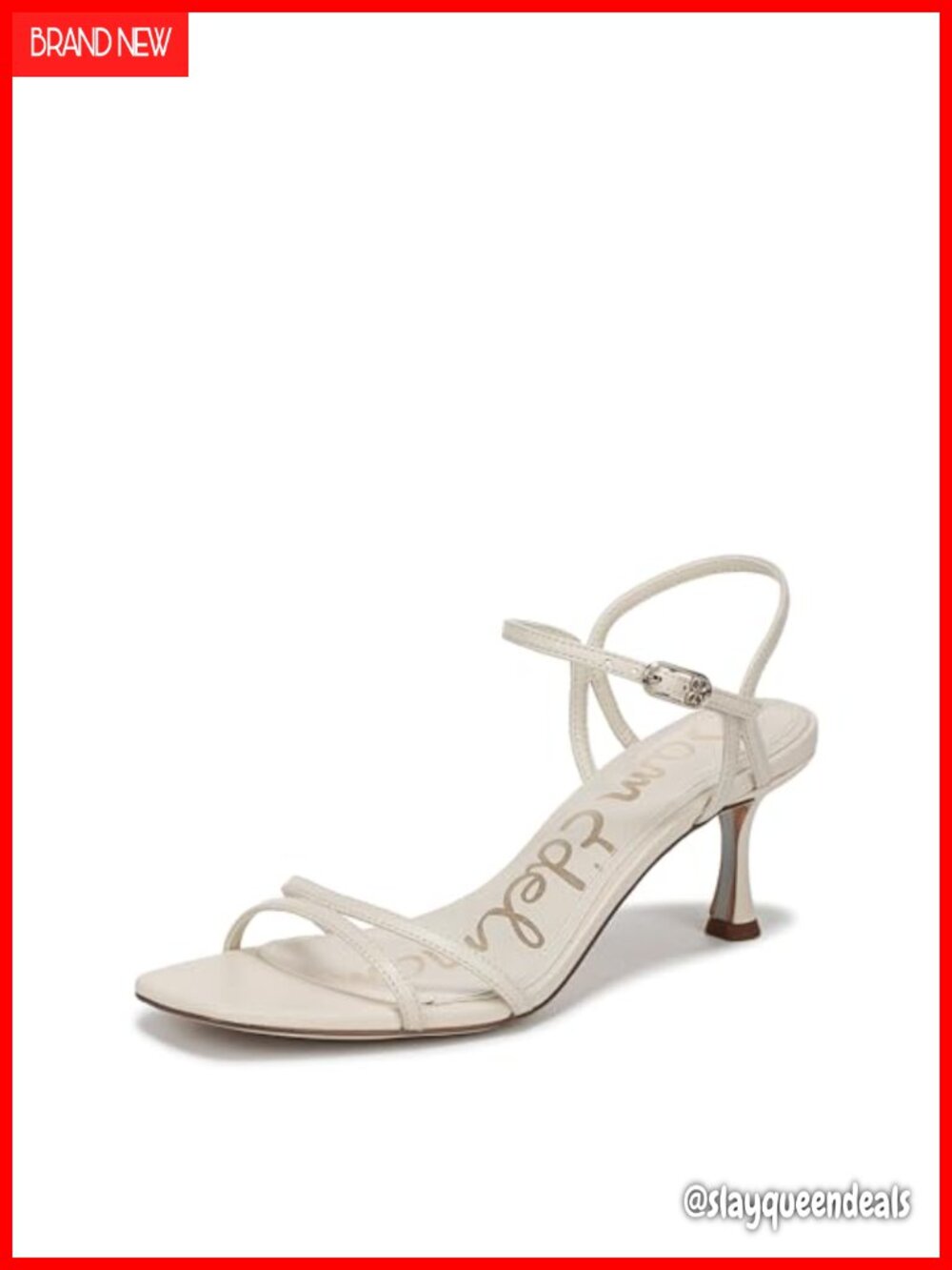 Women's Presley Slingback Heeled Sandals Block Heel Open Toe Leather